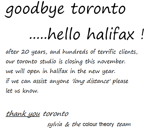 Goodbye Toronto, Hello Halifax