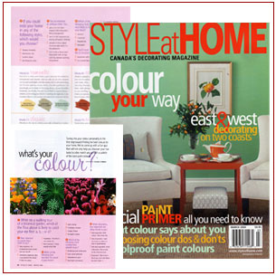 Sylvia O'Brien's article on colour Style at Home